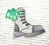 DIGITAL DOWNLOAD Oversized Combat Boot Feltie 5 SIZES INCLUDED