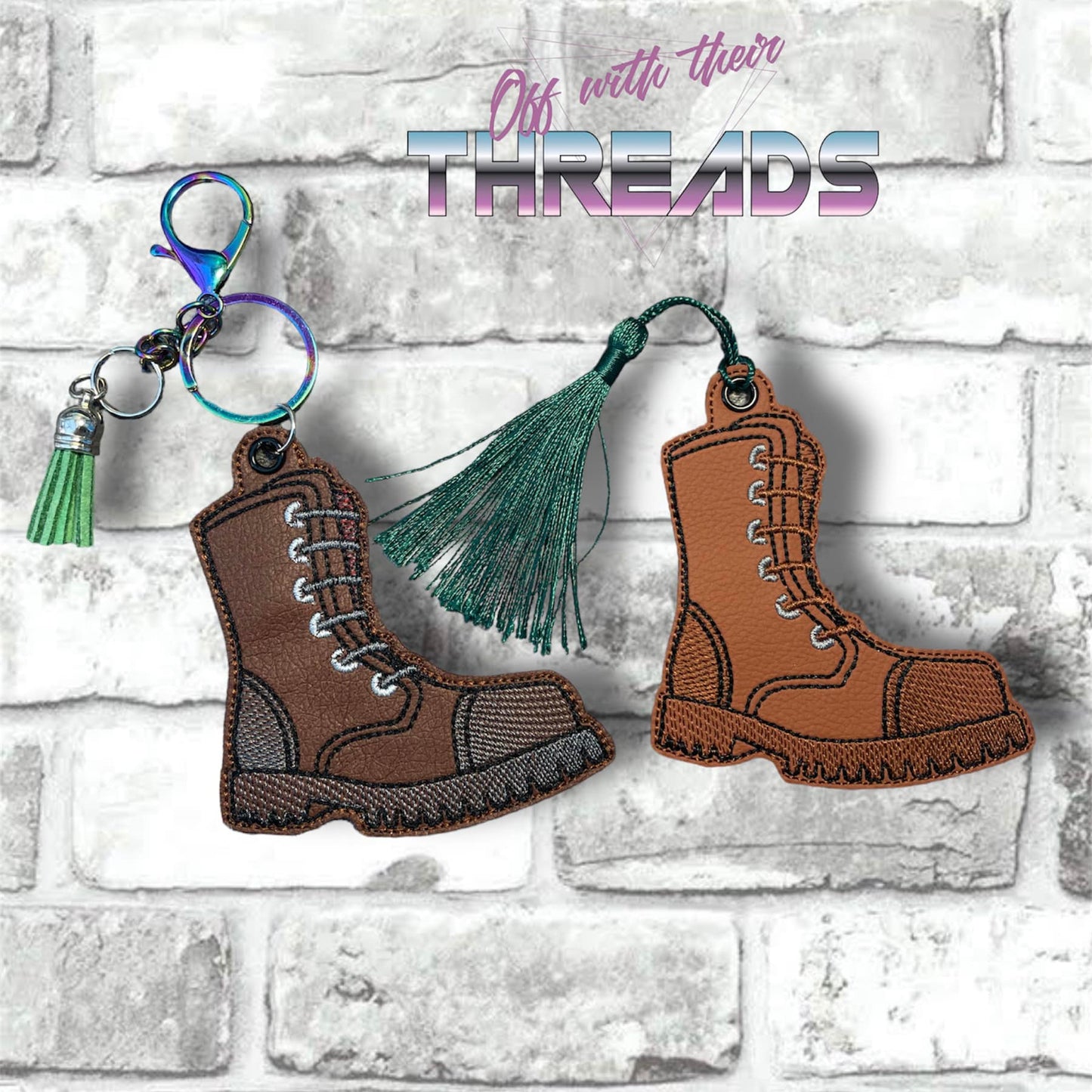 DIGITAL DOWNLOAD Combat Boot Ornament Bookmark Gift Tag