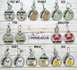 DIGITAL DOWNLOAD 4X4 Allergy Tag 8 Pack Eyelet and Snap Tab COMBO SET