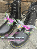 DIGITAL DOWNLOAD Shaker Style Clear Vinyl Goth Bat Wing Hair Bow 4 SIZES INCLUDED