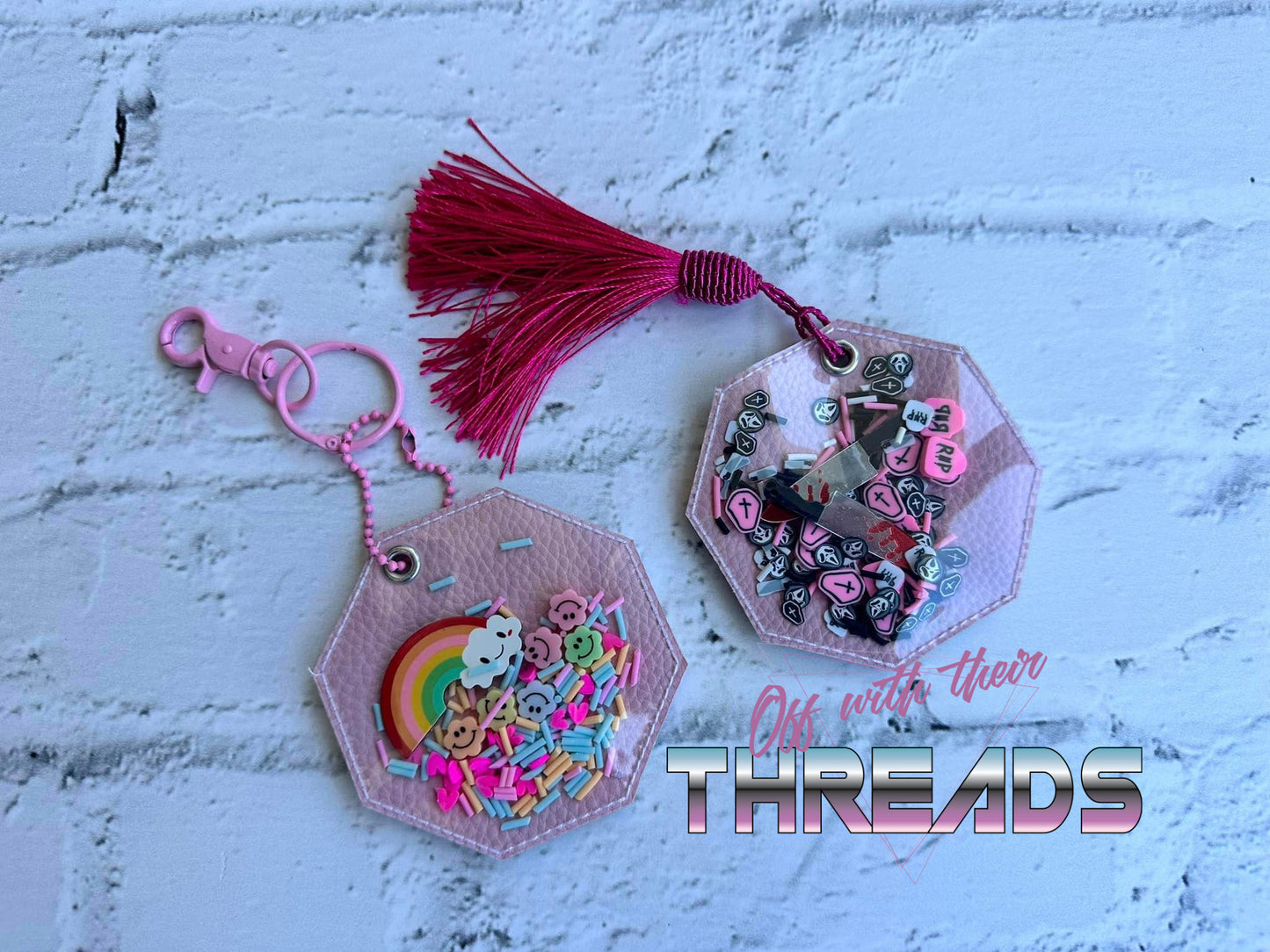 DIGITAL DOWNLOAD 3D Shaker Octagon Bookmark Bag Tag Ornament 3 SIZES INCLUDED