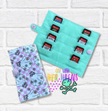 DIGITAL DOWNLOAD 5x7 ITH Game Cartridge Holder Snap Tab Wallet DS Switch