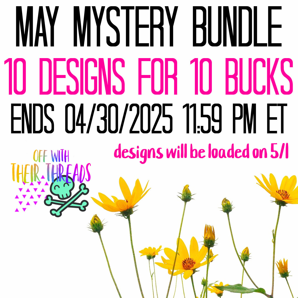 DIGITAL DOWNLOAD May 2025 Members Only Mystery Bundle 10 DESIGNS