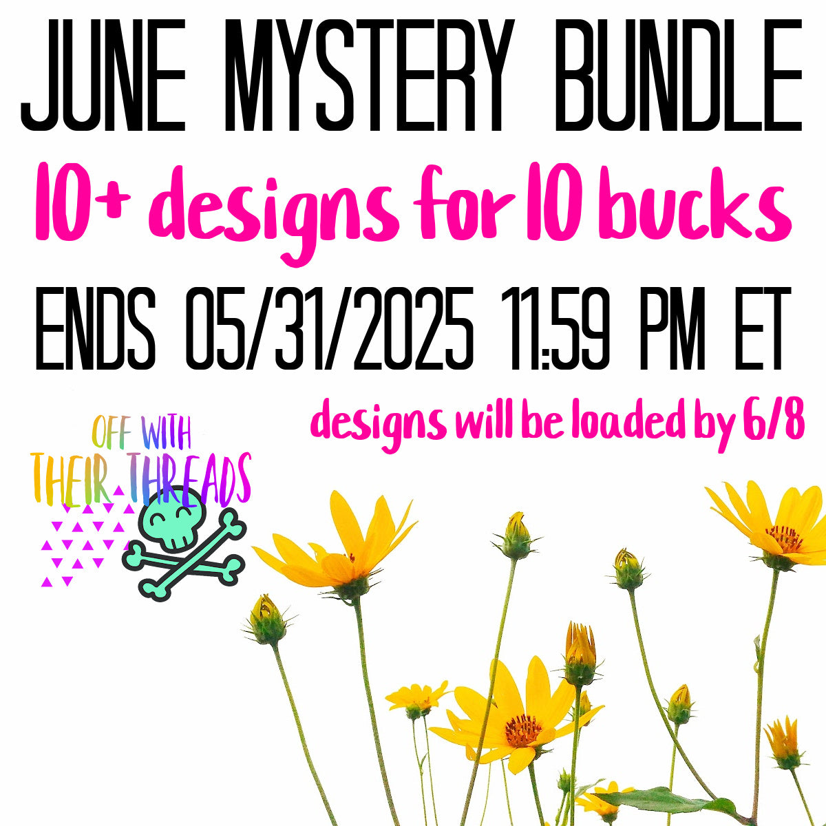DIGITAL DOWNLOAD June 2025 Members Only Mystery Bundle 10 DESIGNS