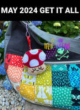 DIGITAL DOWNLOAD Applique Mushroom Toadstool Squishy Key Chain