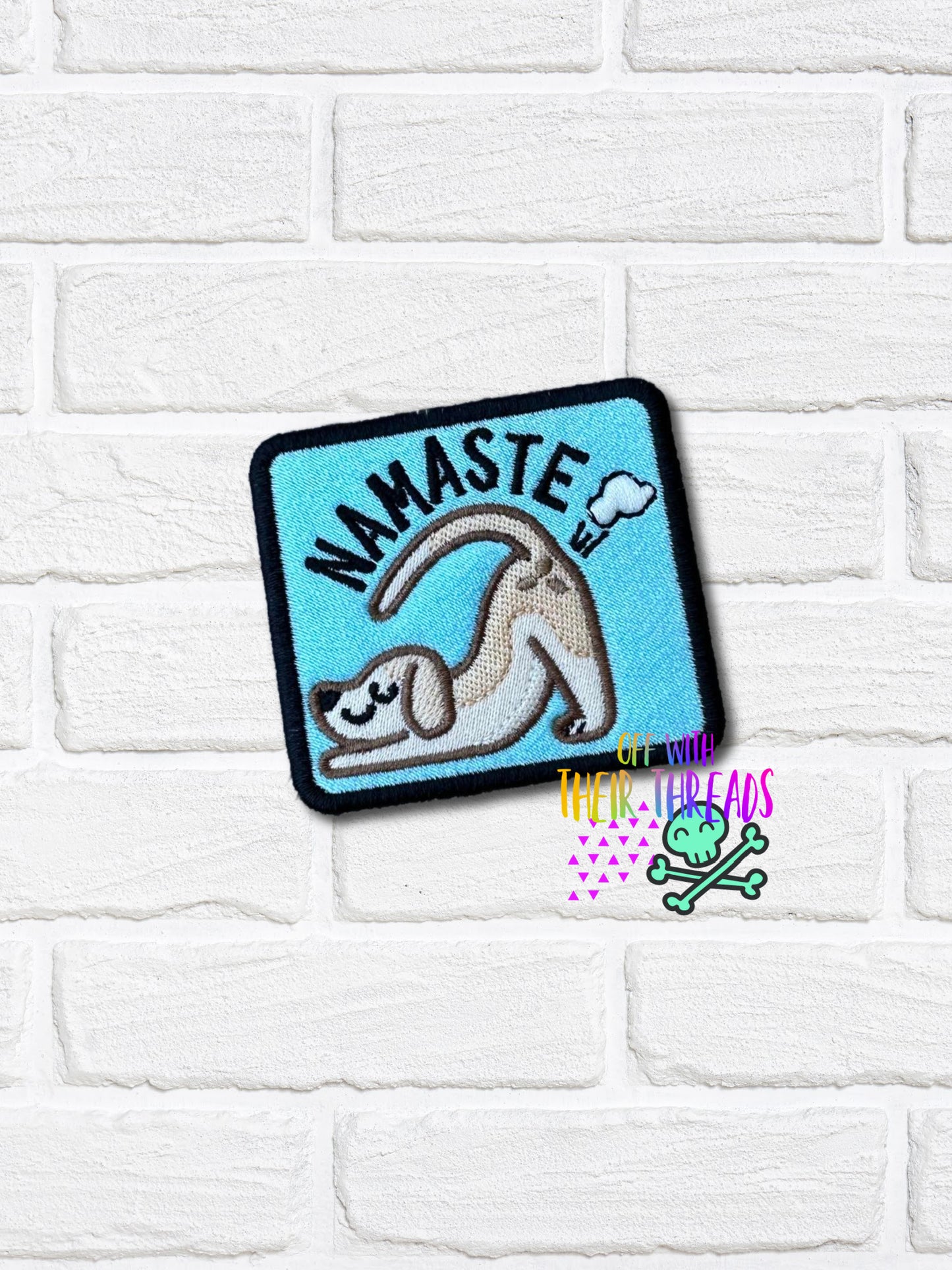 DIGITAL DOWNLOAD Namaste Patch 3 SIZES INCLUDED