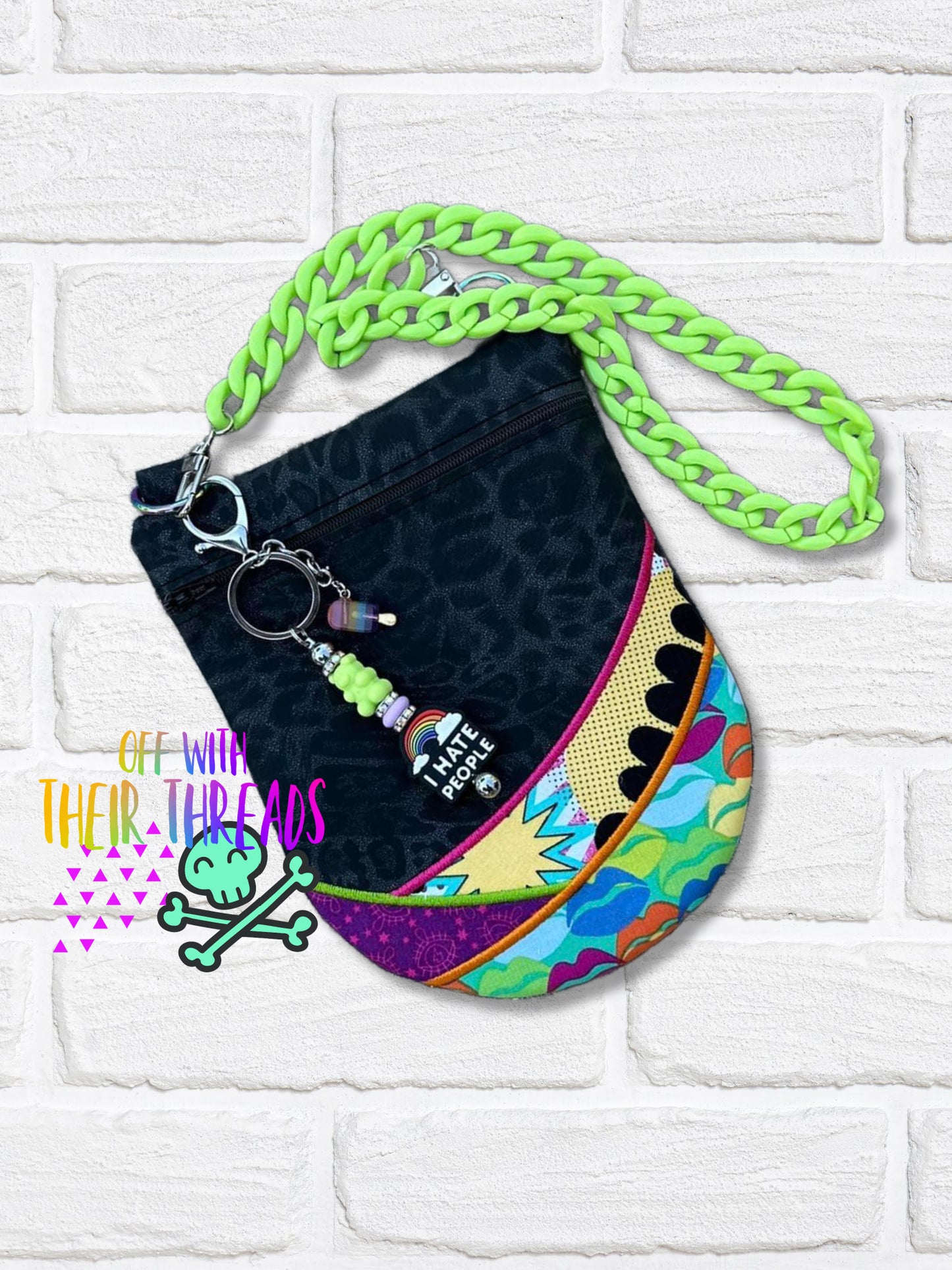 DIGITAL DOWNLOAD Applique Swoop, There It Is! Rounded Bottom Bag