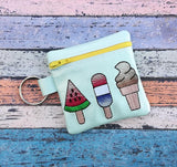 DIGITAL DOWNLOAD 4x4 Summer Treats ITH Zippered Bag Lined and Unlined