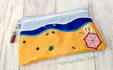 DIGITAL DOWNLOAD Beach Life Clutch Applique Lined and Unlined Options