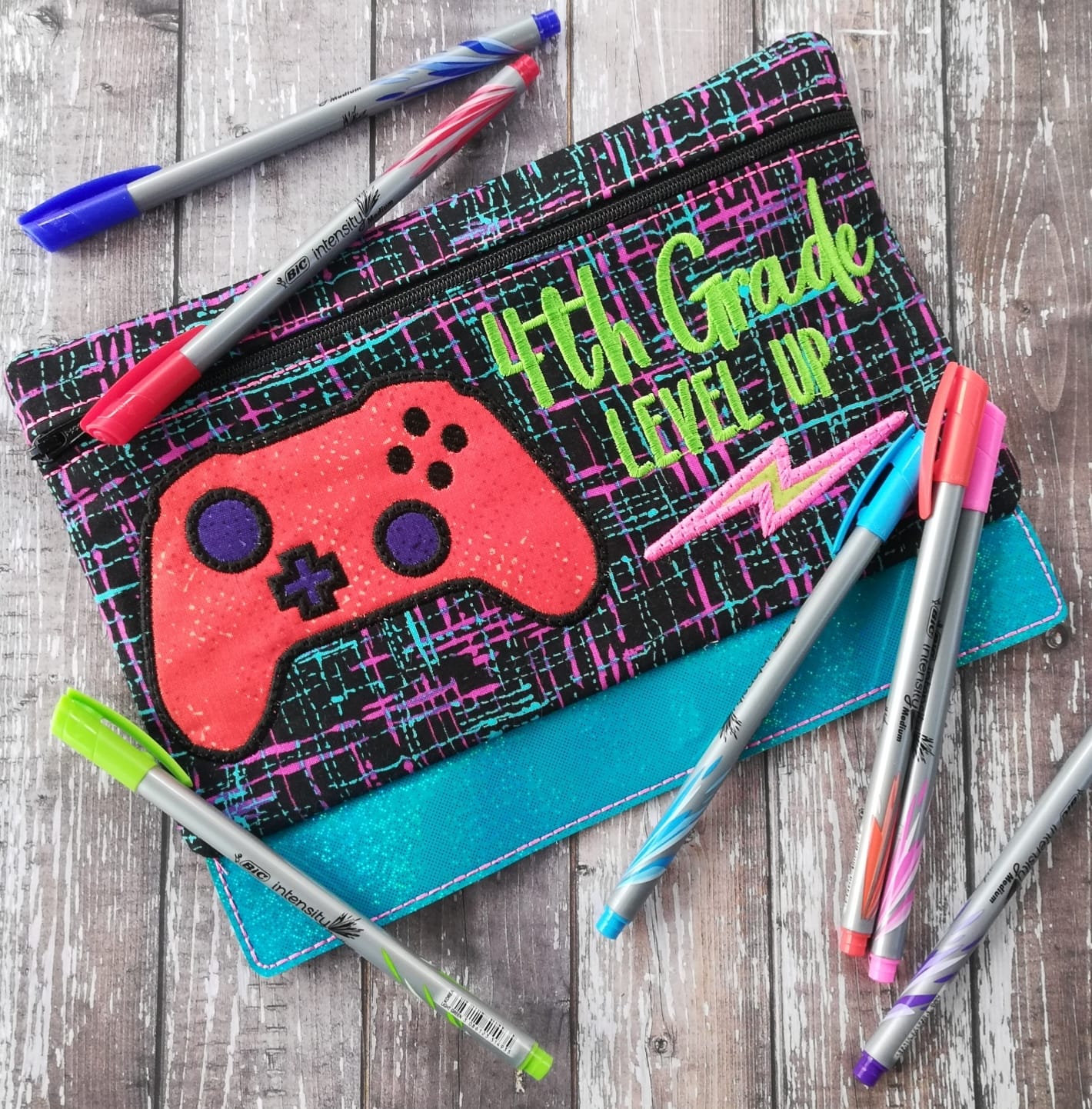 DIGITAL DOWNLOAD ITH Pencil Pouch BUNDLE Pre-K Through Sixth Grade Included 8 Designs, 4 Sizes