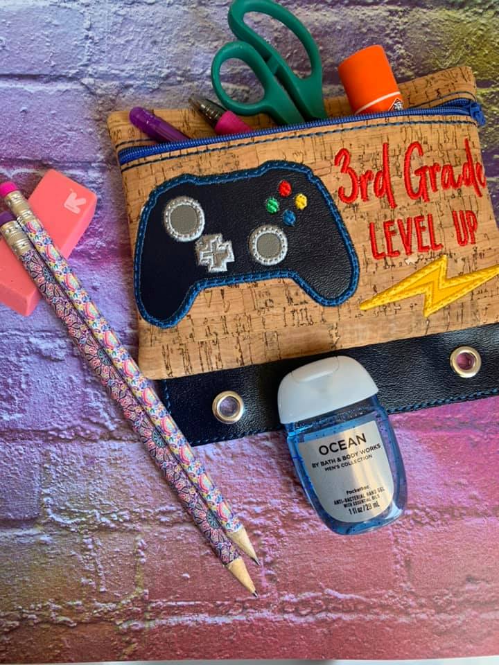 DIGITAL DOWNLOAD ITH Pencil Pouch BUNDLE Pre-K Through Sixth Grade Included 8 Designs, 4 Sizes