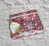 DIGITAL DOWNLOAD Applique Love Potion Clutch Zippered Bag