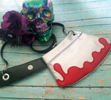 DIGITAL DOWNLOAD Applique Cleaver Horror Zipper Bag 2 HOOPINGS 4 SIZES