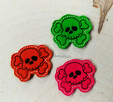 DIGITAL DOWNLOAD Skull and Crossbones Feltie