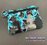 DIGITAL DOWNLOAD Graveyard Applique Zipper Bag Lined and Unlined
