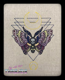 DIGITAL DOWNLOAD Death Moth Sketch Embroidery Design 4 SIZES INCLUDED
