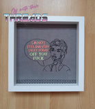 DIGITAL DOWNLOAD Not Very Talky Today Sketch Design 4 SIZES INCLUDED