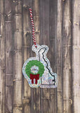 DIGITAL DOWNLOAD 4x4 Delaware State Holiday Ornament