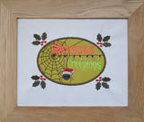 DIGITAL DOWNLOAD Season's Creepings Applique 3 SIZES INCLUDED