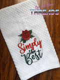 DIGITAL DOWNLOAD Simply The Best Floral Frame 4 Sizes Included Schitt's Creek SKETCH FILL