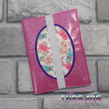 DIGITAL DOWNLOAD Oval Applique A6 Notebook Holder Cover