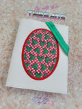 DIGITAL DOWNLOAD Oval Applique A6 Notebook Holder Cover