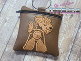 DIGITAL DOWNLOAD 5x5 Applique Airedale Terrier Poo Bag ITH Zipper Bag