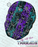 DIGITAL DOWNLOAD Quilted Skull Mug Rug 4 Sizes Included ENVELOPE AND TURN HOLE OPTIONS