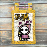 DIGITAL DOWNLOAD Applique Seam Reaper Mini Quilt Hot Pad Mug Rug 5 SIZES INCLUDED ENVELOPE AND TURN HOLE OPTIONS