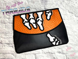 DIGITAL DOWNLOAD Applique Skeleton Hand Envelope Clutch  Lined and Unlined
