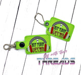 DIGITAL DOWNLOAD Not Today Vecna Snap Tab Key Chain Eyelet Charm