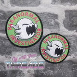 DIGITAL DOWNLOAD Paranormal Investigator Ghost Patch 3 SIZES INCLUDED