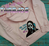 DIGITAL DOWNLOAD No You Hang Up First Halloween Design 4 SIZES INCLUDED