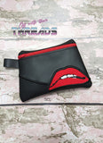 DIGITAL DOWNLOAD RHPS Lips Clutch Applique Zipper Bag Lined and Unlined