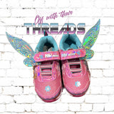 DIGITAL DOWNLOAD Velcro Snap Tab and Slider Fairy Pixie Wings Shoe Boot