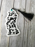 DIGITAL DOWNLOAD 4x4 Ink Panda Stack Bookmark
