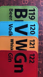 DIGITAL DOWNLOAD 4x4 Periodically Drunk Coaster Set