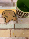 DIGITAL DOWNLOAD 4x4 Cat Booty Coaster Set 4 Versions
