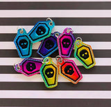 DIGITAL DOWNLOAD 4x4 5x7 Coffin Earring Pendant Set 1 and 2 inch included