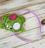 4x4 DIGITAL DOWNLOAD Zombie Kittay Headband Slider