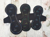 7x11 DIGITAL DOWNLOAD Shark Week 3 Sizes Included CSP Reusable Washable ITH Menstrual Pad Minor Sewing Required