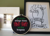 DIGITAL DOWNLOAD So Many Village Idiots Embroidery Design 4 Sizes