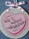 4x4 DIGITAL DOWNLOAD Nolite Te Bastardes Carborundorum Conversation Heart 4 Sizes