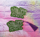 4x4 DIGITAL DOWNLOAD Dragon Bookmark Ornament