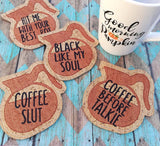 DIGITAL DOWNLOAD 4x4 Coffee Talk Coaster Set