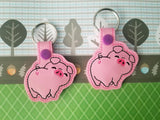 DIGITAL DOWNLOAD Piggy Bum Snap Tab