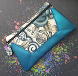 DIGITAL DOWNLOAD Kendal Clutch Applique Zipper Bag Lined and Unlined