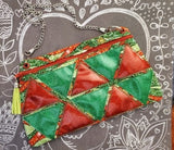 DIGITAL DOWNLOAD Triangulate Clutch Applique Zippered Bag Lined and Unlined
