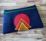 DIGITAL DOWNLOAD Morris Clutch Applique Zipper Bag Lined and Unlined