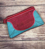 DIGITAL DOWNLOAD Jamie Clutch Applique Zippered Bag Lined and Unlined